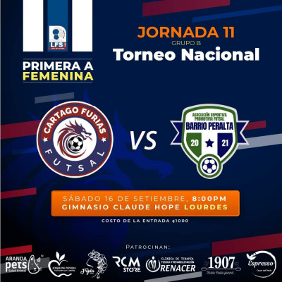 Encuentro crucial para Cartago Furias Futsal en la fecha 11 del Torneo ...