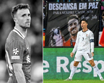 Portugal jugó en el primer aniversario de la muerte de Diogo Jota 