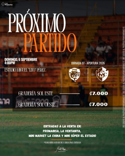 Cartaginés visita el Lito en la Jornada 7 del Apertura 2026
