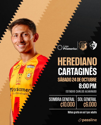 Herediano y Cartaginés se enfrentarán este sábado en el Carlos Alvarado