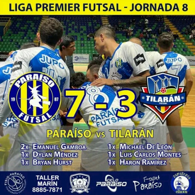 Paraíso Futsal aplasta en la Liga Premier de Futsal