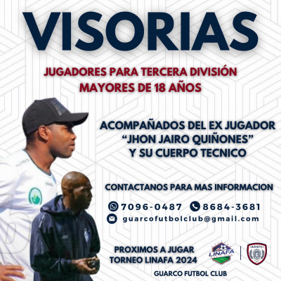 Guarco Fútbol Club abre visorias para Linafa 2024