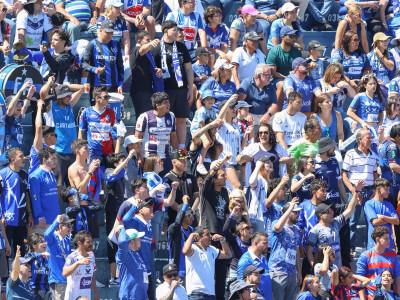 Panorama de la afición para el partido de Cartaginés ante Olimpia
