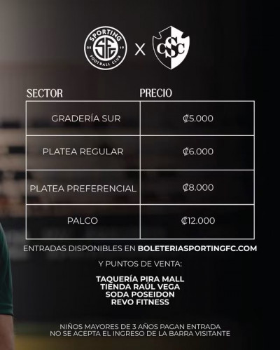 Sporting no permitirá el ingreso de la barra del Cartaginés